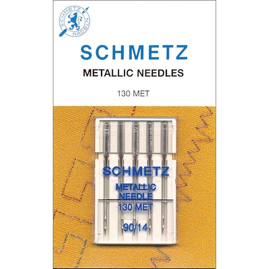 SCHMETZ Metallic Machine Needles, 14/90